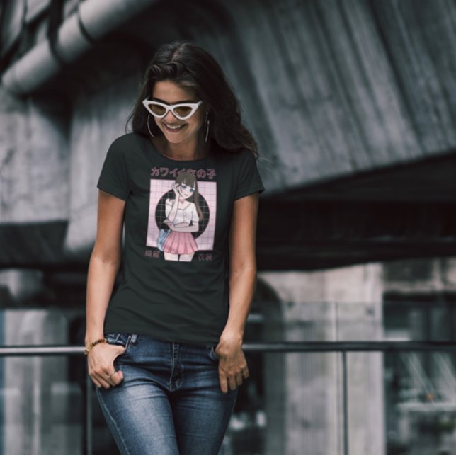 Anime Japansk flickmodell T Shirt (Skapare uppladdad)