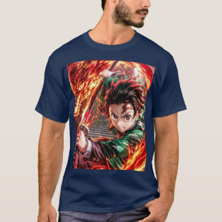 Anime jepang tanjiro t shirt