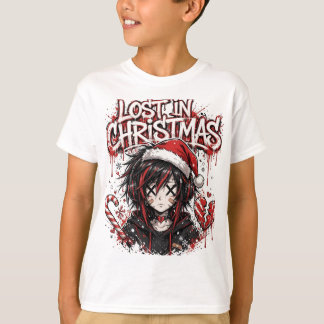 Anime julskjorta för barn Kawaii-gåva försvunnen T Shirt
