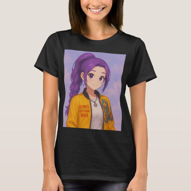 Anime K-Pop Idol Group | Original Manga-Style Pop  T Shirt (Framsida)