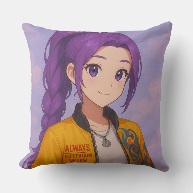 Anime K-Pop Idolgrupp | Original Manga-stil Pop Kudde (Framsida)