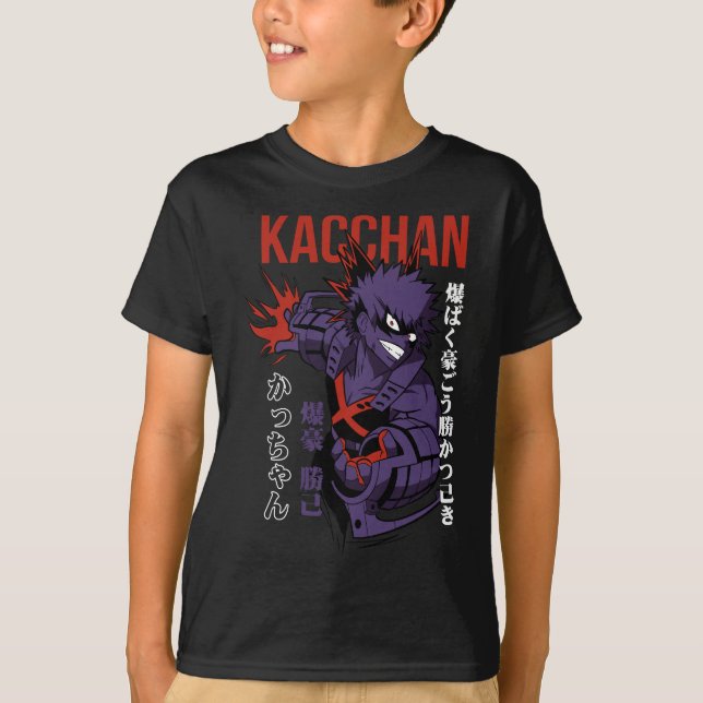 Anime Kacchan Bakugo T Shirt (Framsida)