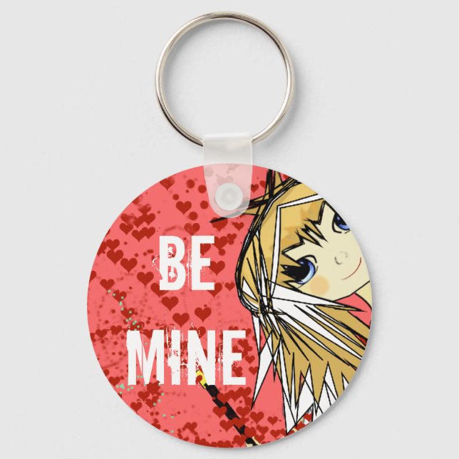Anime Kärlek - Personalize - Nyckelring (Framsida)