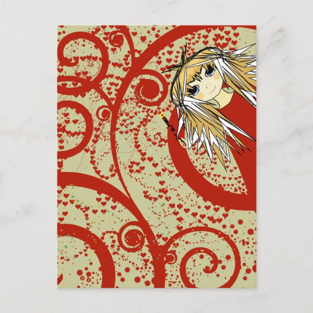 Anime Kärlek- Personalize Vykort (Framsida)