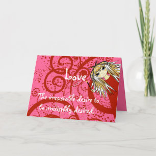 Anime Kärlek-Quote~Robert Frost Helgkort