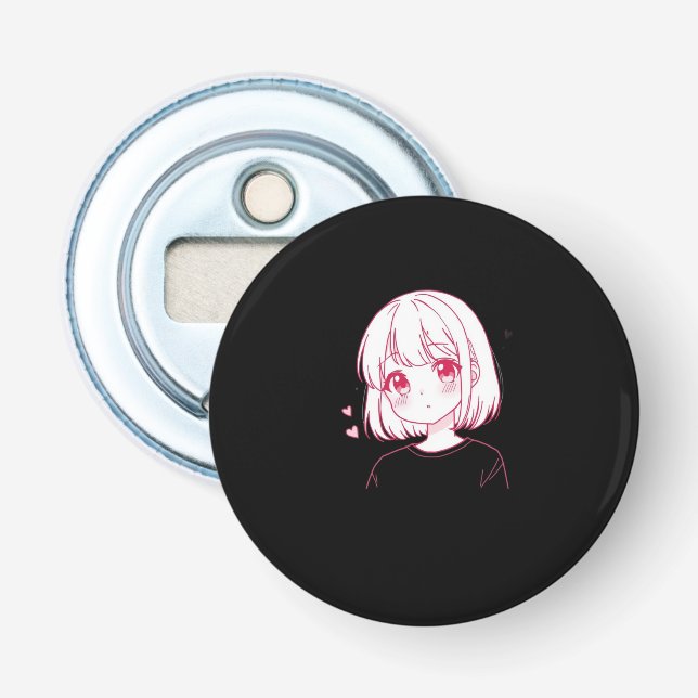 "Anime Kärleksvibbar" Flasköppnare (Framsidan)