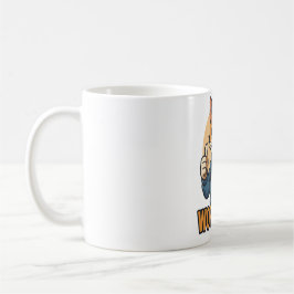 Anime Katt - ARBETA HÅRT Motivations Japansk stil Kaffemugg