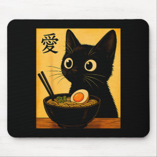 Anime Katt Ramen Japanska Roliga Grafiska Tees Kaw Musmatta