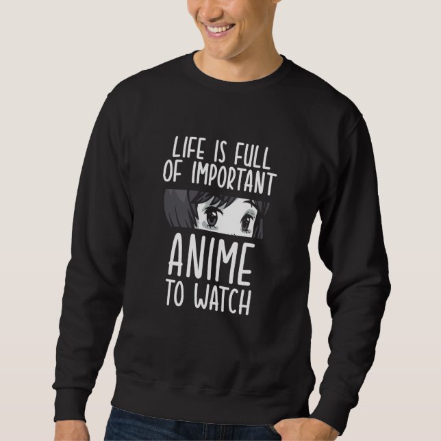 Anime Kawaii for boys and girls Lång Ärmad Tröja (Framsida)
