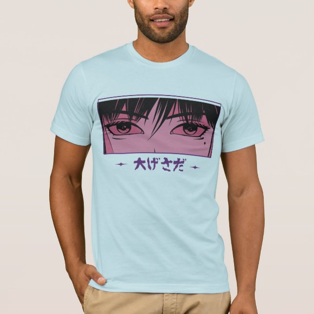Anime Kawaii Tokyo Girl T Shirt (Framsida)