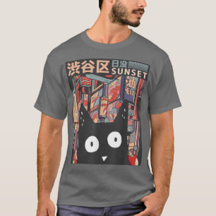 Anime Kitten Neko Japan Manga Harajuku Otaku Graph T Shirt