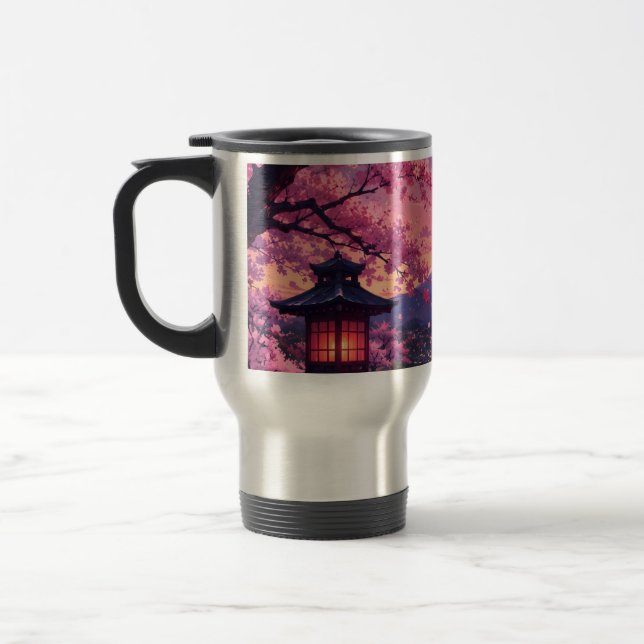 Anime Körsbärsblom Kaffe Mugg (Vänster)