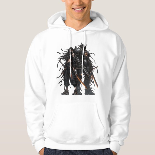 Anime-krigare Hoodie (Framsida)