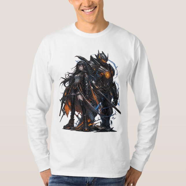 Anime-krigare T Shirt (Framsida)
