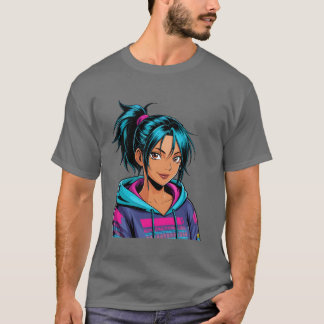 Anime-kvinnlig present t shirt