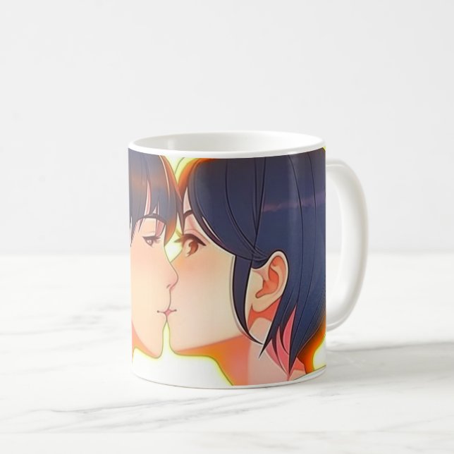 Anime Kyss | Ny Kärlek Kaffemugg (Framsida höger)