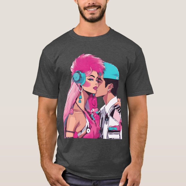 Anime Love är gränslöst retro T Shirt (Framsida)