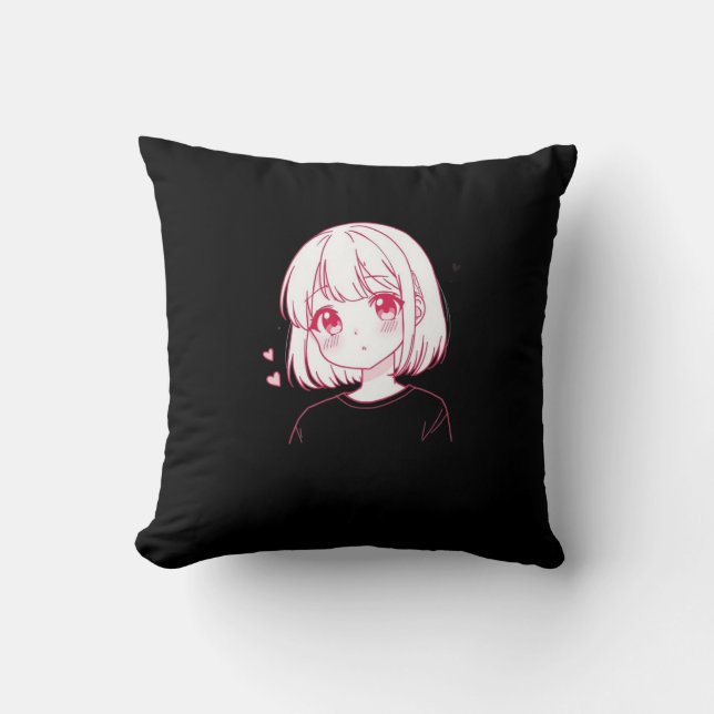 "Anime Love Vibes" Kudde (Framsida)