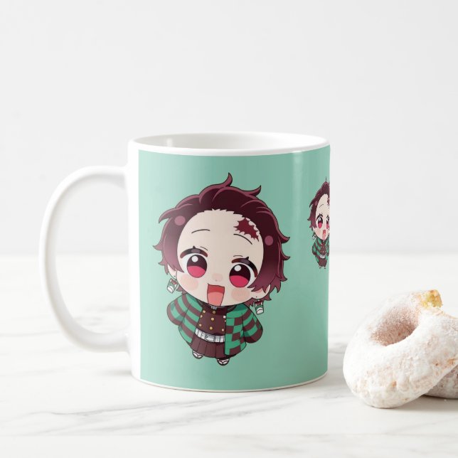 Anime Lovers Mug - Trendiget Cute Anime-tecken Kaffemugg (Med munk)