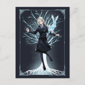 Anime Luna Lovegoods kanin-Patronus Vykort