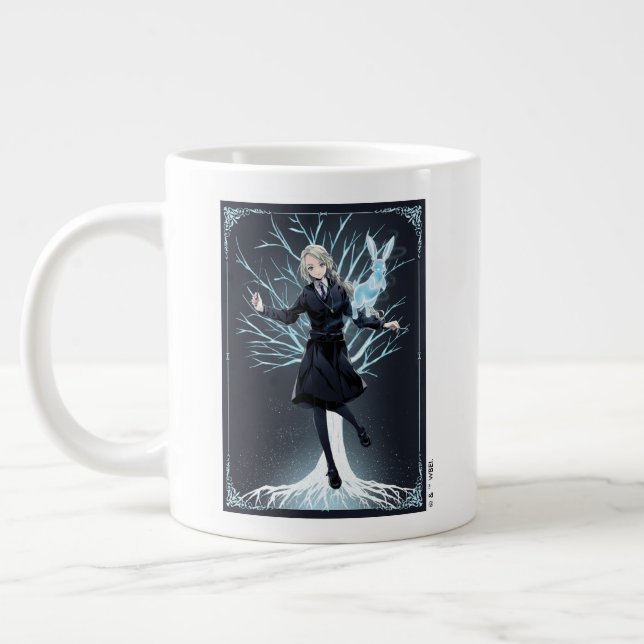 Anime Luna Lovegood's Rabbit Patronus Jumbo Mugg (Vänster)