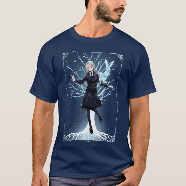 Anime Luna Lovegood's Rabbit Patronus T Shirt (Framsida)