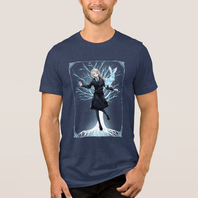 Anime Luna Lovegood's Rabbit Patronus T Shirt (Framsida)
