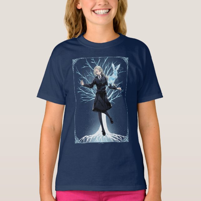 Anime Luna Lovegood's Rabbit Patronus T Shirt (Framsida)