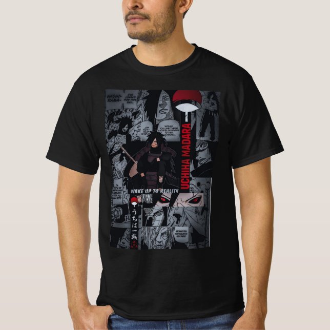 Anime: Madara Uchiha Legacy T-Shirt (Framsida)