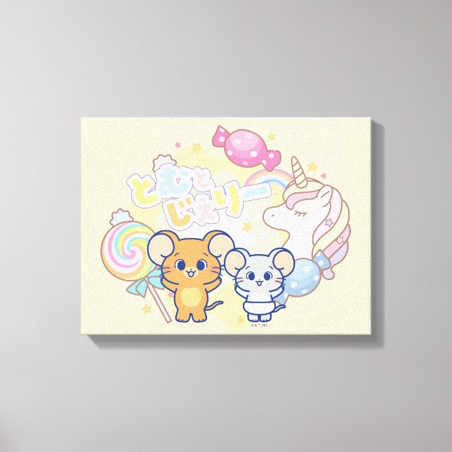 Anime Magic Candyland med Jerry och Tuffy Canvastryck (Framsida)