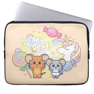 Anime Magic Candyland med Jerry och Tuffy Laptop Fodral