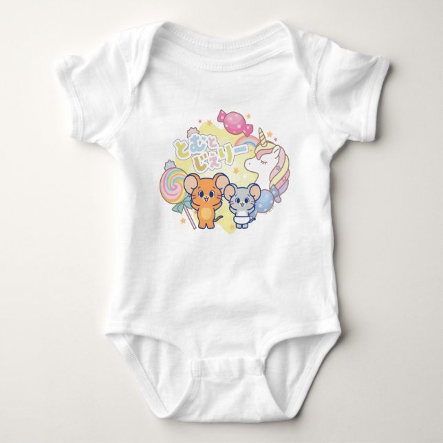 Anime Magic Candyland med Jerry och Tuffy T Shirt (Framsida)