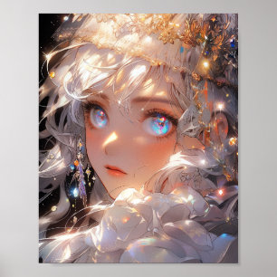 Anime Magic Girl Fantasy Art Poster