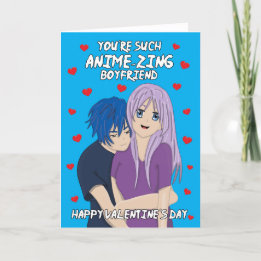 Anime Manga " Alla hjärtans dag" Helgkort