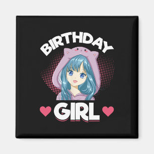 Anime Manga Birthday Girl Magnet