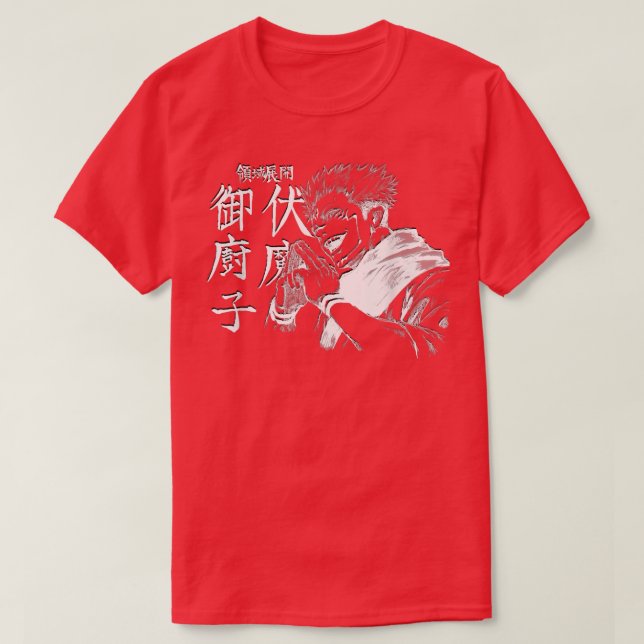 Anime manga demon Otaku stil top T Shirt (Design framsida)