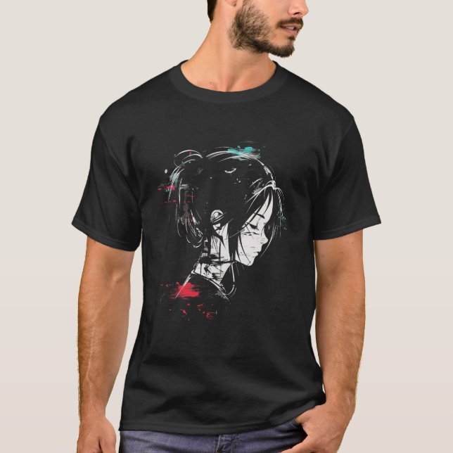 Anime Manga Graphic Art Anime T Shirt (Framsida)