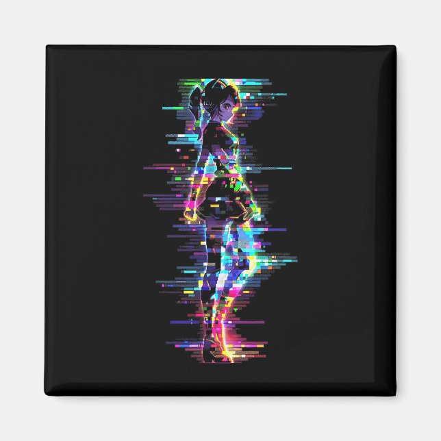 Anime Manga Graphic Colorful Artwork Anime Magnet (Framsidan)