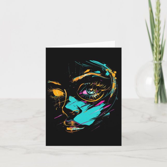Anime Manga Graphic Illustration Anime 1 Kort (Framsida)