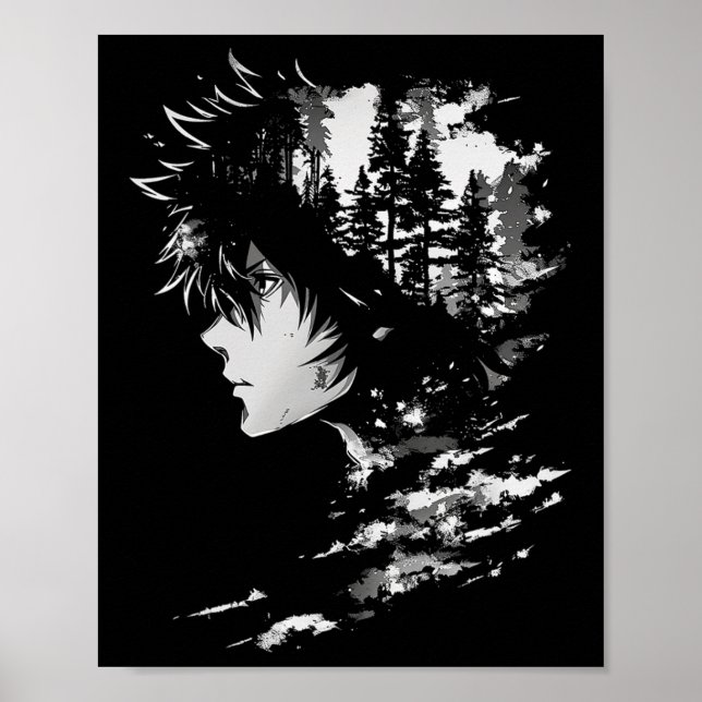 Anime Manga Graphic Illustration Anime 2 Poster (Framsidan)