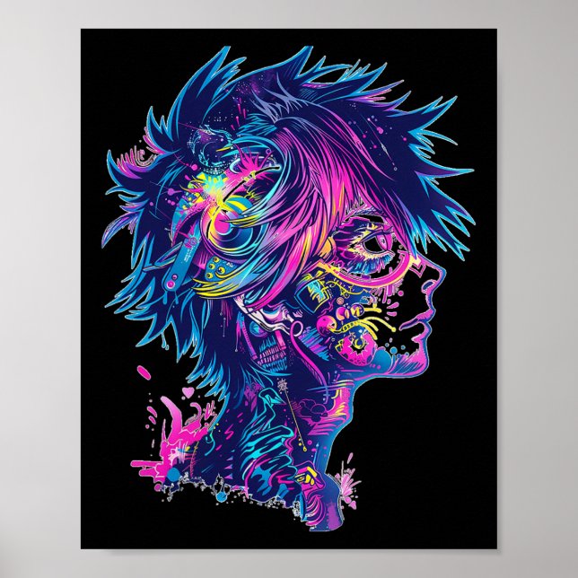 Anime Manga Graphic Illustration Anime Poster (Framsidan)