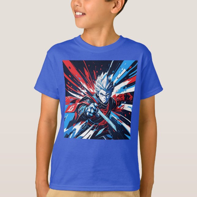 Anime/Manga-Inspired Hero T-shirt (Framsida)