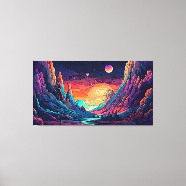 Anime manga-konst canvastryck (Framsida)