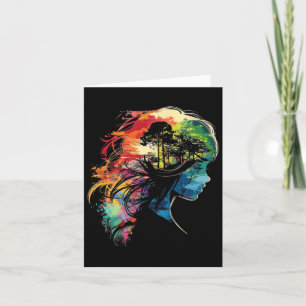 Anime Manga Motif Colorful Illustration Anime Kort