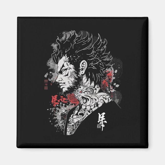 Anime Manga Motif Illustration Anime Magnet (Framsidan)