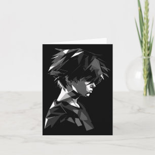 Anime Manga Motif Polygon Artwork Anime Kort