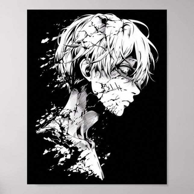 Anime Manga Motif Teckning Artwork Anime Poster (Framsidan)