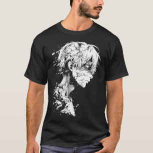 Anime Manga Motif Teckning Artwork Anime T Shirt