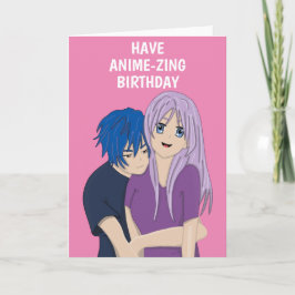 Anime Manga par födelsedagskort Kort