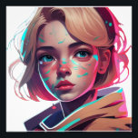 Anime manga pop art älskare ansikte-tecken tecknad fototryck<br><div class="desc">Anime manga pop art älskare ansikte tecknad Välkommen till vår butik! Vi specialiserar oss på att skapa roligtar som inspirerats av den senaste utvecklingen</div>